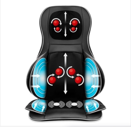 Air Compression Shiatsu Neck & Back Massager Seat w/ Heat, Rolling Massage - Lot 304