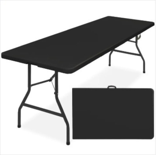 Portable Folding Plastic Dining Table w/ Handle, Lock - 8ft - Lot 253