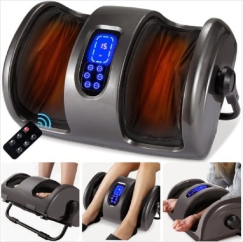 Reflexology Shiatsu Foot Massager w/ High-Intensity Rollers, Remote Control - Lot 259