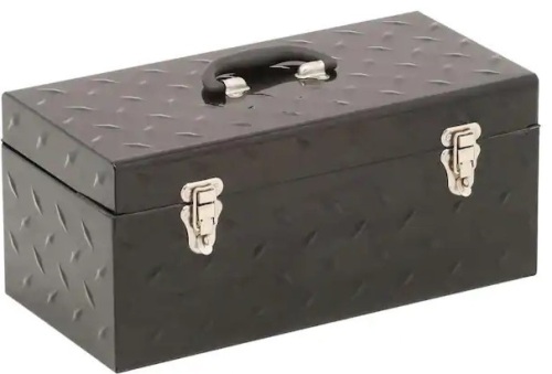 Case of (2) 20 in. Tread Plate Metal Portable Tool Box (2 @ $31.98=$63.96)  - Lot 101b