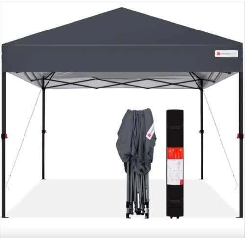 One-Person Setup Instant Pop Up Canopy w/ Wheeled Bag - 10x10ft - Lot 313