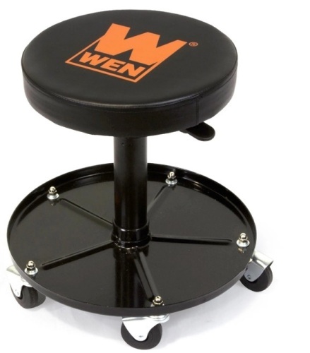 WEN 73012T 300-Pound Capacity Pneumatic Rolling Mechanic Stool - Lot 318