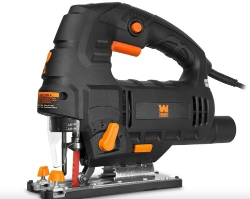WEN 33606 6.6-Amp Variable Speed Orbital Jig Saw with Laser and LED Light - Lot 328