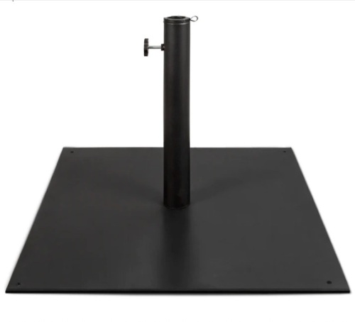 Steel Umbrella Base, Patio Stand w/ Tightening Knob & Anchor Holes - 38.5lb - Lot 270