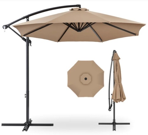 Offset Hanging Patio Umbrella - 10ft - Lot 279