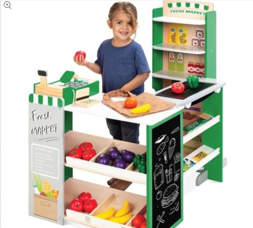 Kids Pretend Play Grocery Store Supermarket Toy Set w/ Accessories - Lot 393