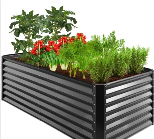Outdoor Metal Raised Garden Bed for Vegetables, Flowers, Herbs - 6x3x2ft - Lot 399