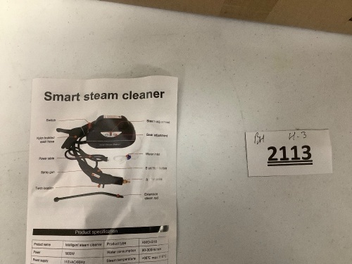 Smart Steam Cleaner - Lot 2113
