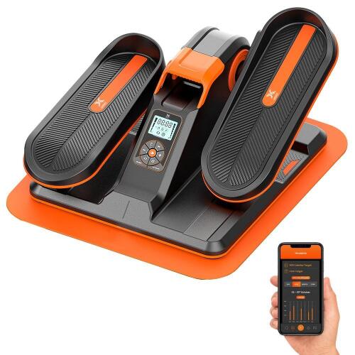 X WINDAZE Under Desk Elliptical Machine With Smart App, Mini Seated Elliptical Desk Exercise Equipment With Non-Slip Mat For Office Home - Lot 2115