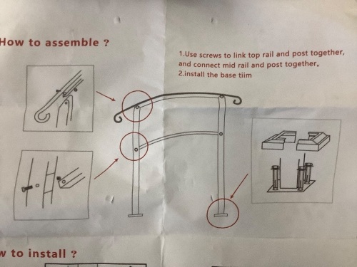 Hand Rail Installation Kit - Lot 2118