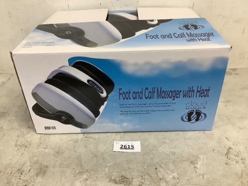 Cloud Massage Foot and Calf Massager With Heat - Lot 2615