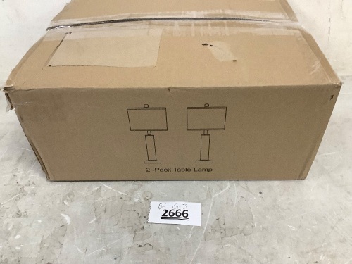Set of 2 Table Lamps - Lot 2666