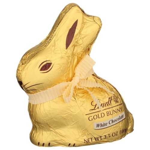 Lindt Gold Bunny, White Chocolate, Easter Chocolate Candy Bunny, 3.5 oz, 16 count - Lot 2616