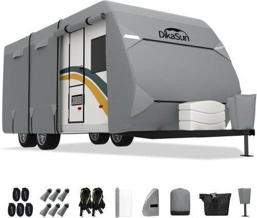 DikaSun Travel Trailer RV Cover 16'-18' - Lot 2303