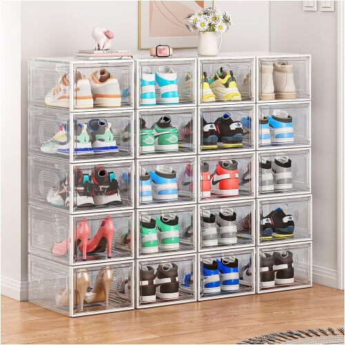 Cakraie 10 Pack Thicken Shoe Organizer - Lot 2310