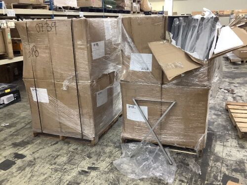 (2) Pallets of Metal X Table Legs, 158 pcs Total - Lot 160