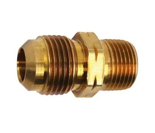 Lot of (60) 1/2 in. Flare x 3/8 in. MIP Brass Adapter Fitting - Lot 252