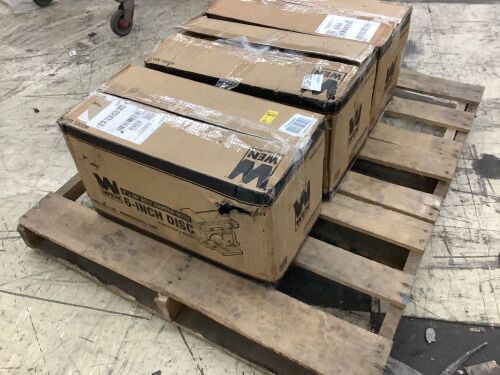 Lot of (3) WEN 6502T 4.3-Amp 4 x 36 in. Belt and 6 in. Disc Sander with Cast Iron Base - Lot 270