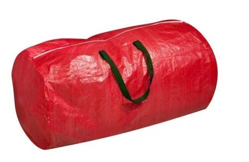 Lot of (2) Honey-Can-Do Christmas Tree Storage Bag, Red  - Lot 322