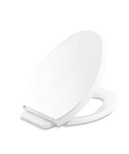KOHLER Saile Elongated Closed Front Toilet Seat in White  - Lot 348