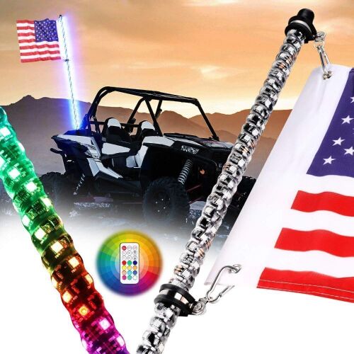 Nirider LED Whip Lights with Flag  - Lot 388