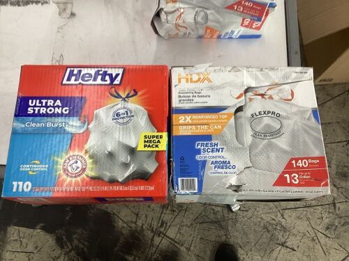 Lot of (2) Boxes of Trash Bags  - Lot 396