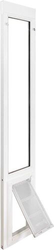 Endura Flap Pet Door for Vinyl Sliding Glass Doors, 77.25"-80.25" Slider Height - Lot 509