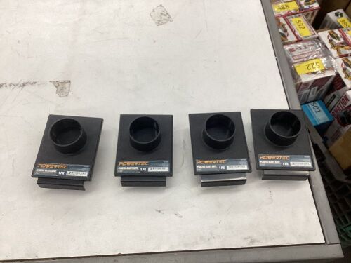 Lot of (4) POWERTEC 2-1/2" Plastic Blast Gate for Dust Collector  - Lot 721
