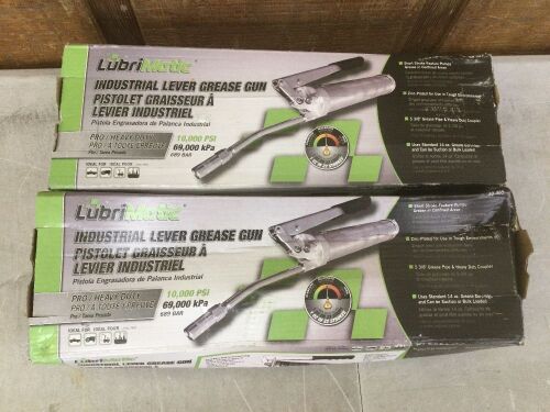 Lot of (2) LubriMatic Industrial Lever Grease Gun  - Lot 337