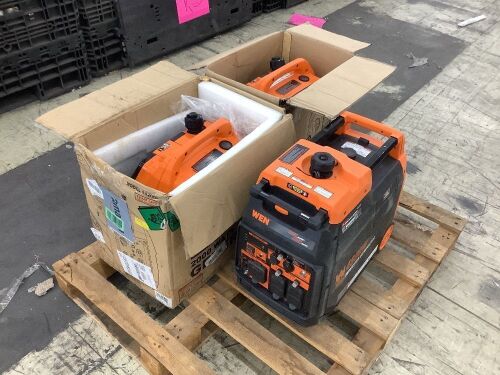 Lot of (3) WEN Generators - For Parts or Repair  - Lot 197