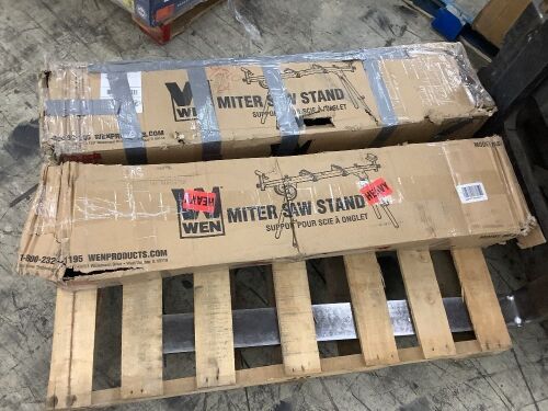 Lot of (2) WEN Miter Saw Stands - Uninspected - Lot 207