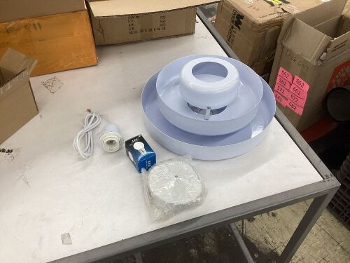 3 Tier Metal Mid Century Modern Pendant Light Fixture  - Lot 596