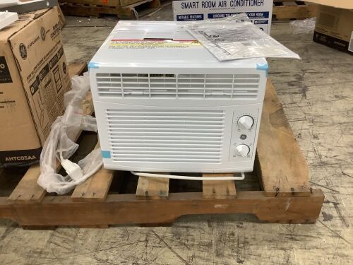 GE 5,000 BTU 115V Window Air Conditioner Cools 150 Sq. Ft. in White  - Lot 249