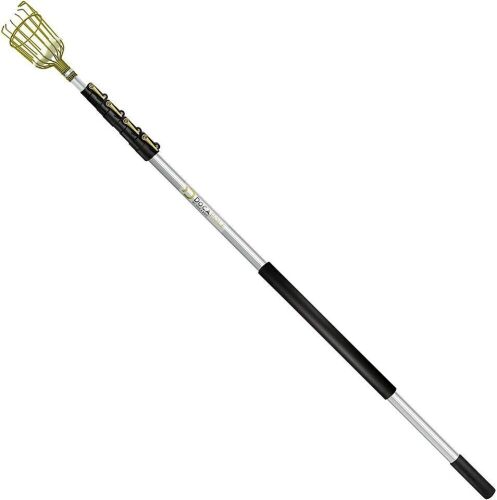 DocaPole 24' Telescoping Extension Pole with Duster & Fruit Picker Basket - Lot 656