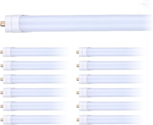 TRLIFE T8 8FT LED Bulbs 45W 5000K Daylight White FA8 Base, Frosted Cover, 5400Lumens, Dual-End Powered, 12Pack - Lot 609