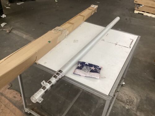 WeValor 30' Telescopic Flag Pole & Flag  - Lot 543
