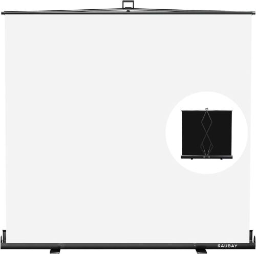 RAUBAY 78.7 x 74.8in Collapsible White Backdrop Screen  - Lot 669
