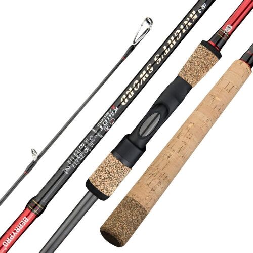 BERRYPRO Salmon & Steelhead Spinning Rod IM8 Carbon Walleye Fishing Rod 10'6" - Lot 617