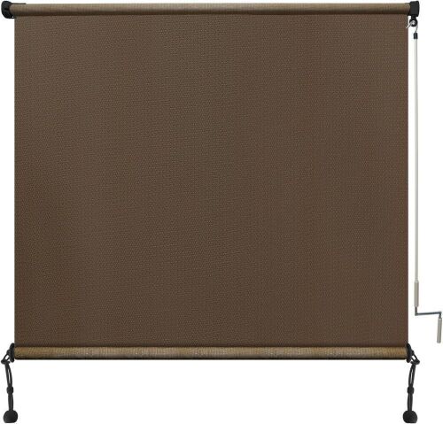 Amagenix Outdoor Roller Shades, Mocha, 7' x 8' - Lot 501
