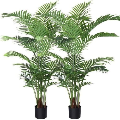5' Artificial Areca Palm Tree, Set of 2  - Lot 511
