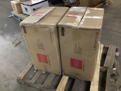 Lot of (2) 3-Piece Outdoor Patio Wicker Bistro Set w/ Side Storage Table - Uninspected - Lot 173