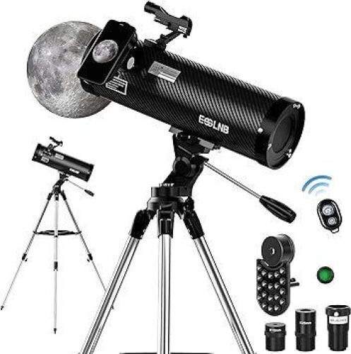 ESSLNB Astronomical Reflector Telescopes 114AZ Mount with Shutter Control and Steel Tripod 500mm  - Lot 55