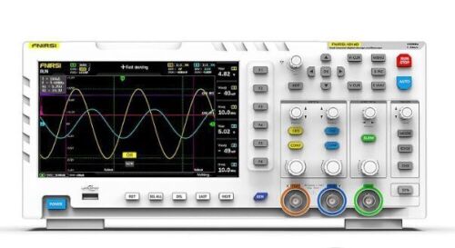 FNIRSI 1014D 2 in 1 Digital Oscilloscope DDS Signal Generator, 100X High Voltage Probe, 2 Channels 100Mhz Bandwidth 1GSa/s Sampling Rate Built-in 1GB Storage Space  - Lot 168