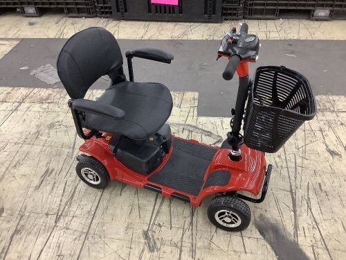 4 Wheel Electric Mobility Scooter - Needs Seat Pin, Custom Ignition Key - Lot 34