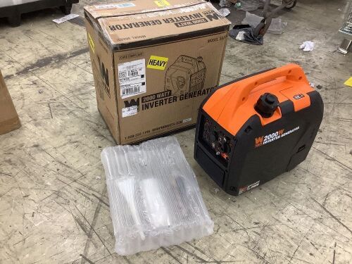 WEN 56203i Super Quiet 2000-Watt Portable Inverter Generator with Fuel Shut Off, CARB Compliant - Lot 115