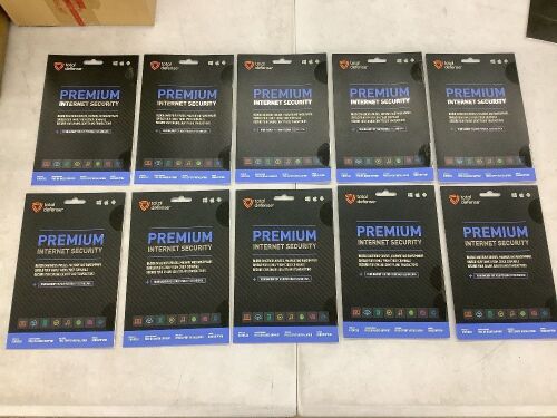 Lot of (10) Total Defense Premium Internet Security - Lot 35