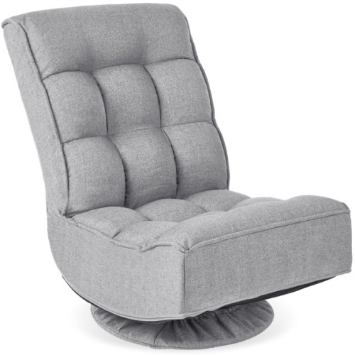 Folding Floor Gaming Chair w/ 360-Degree Swivel, 4 Adjustable Positions - Lot 155A