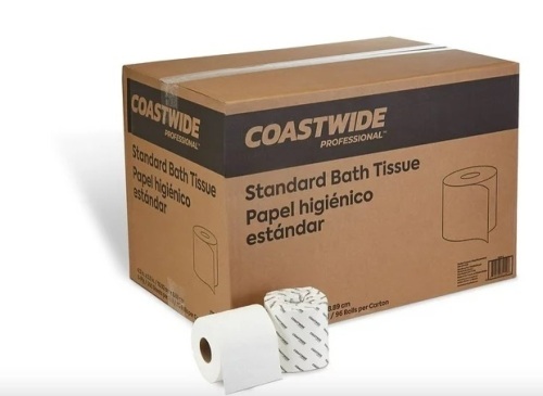 COASTWIDE Bath Tissue 2-Ply 500 Sheets per Roll Pack of 96 - Lot 49