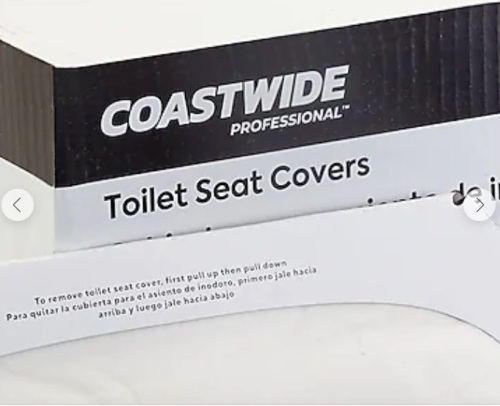 Coastwide Professional™ Toilet Seat Covers, - Lot 371