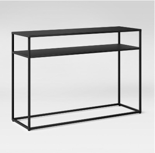 Glasgow Metal Console Table Black - Lot 374